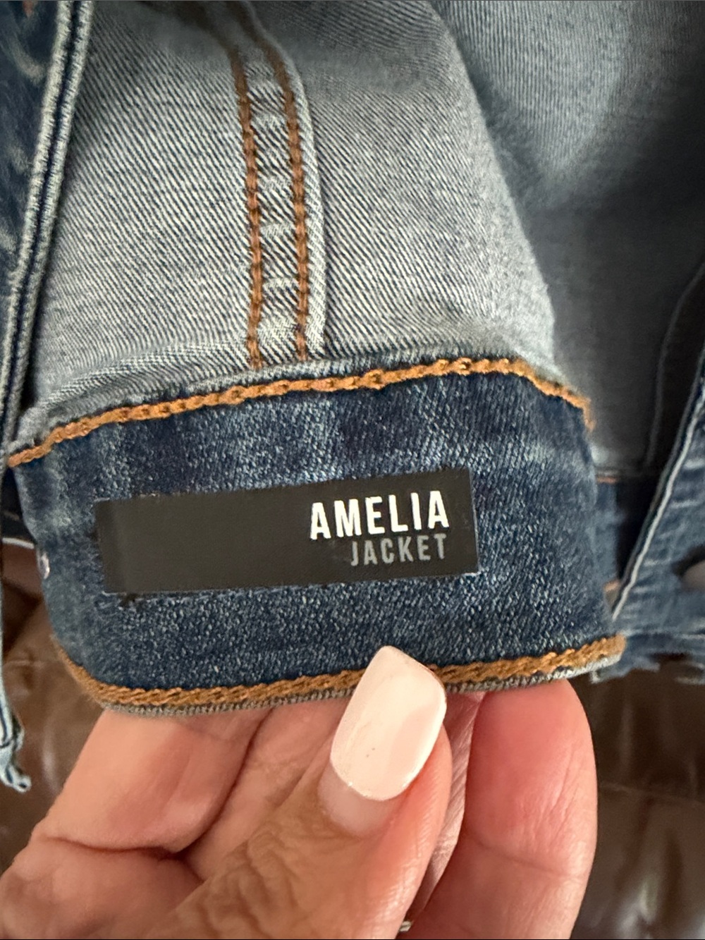 Kut from the Kloth Amelia Blue Denim Jacket - Picture 5 of 6